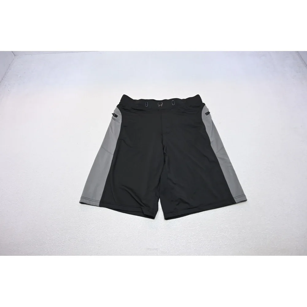 Hylete Training Gym Shorts Mens Small Black Grey Board Athletic‎ Excellent